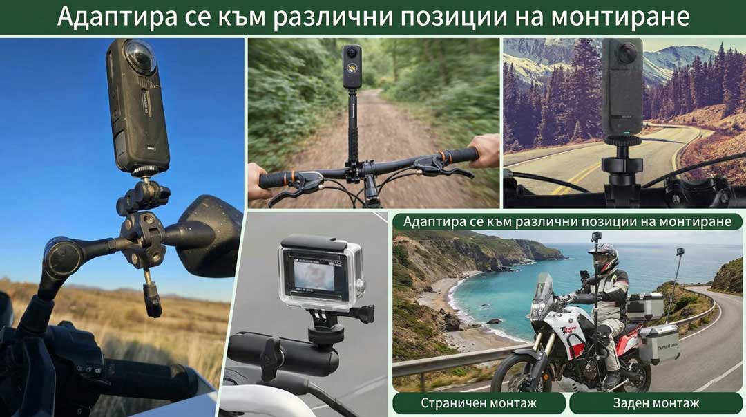 Различни видове стойки за екшън камера
