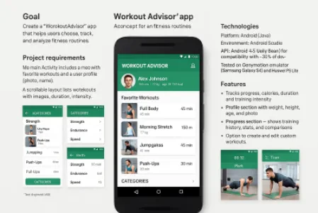 Android Fitness Training App