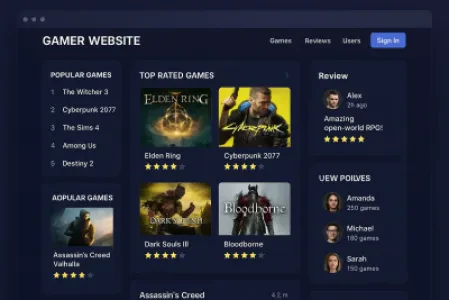 Gaming Web Platform with PHP, Laravel and Bootstrap
