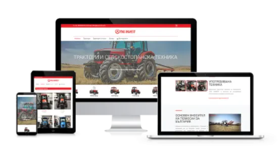 Multilingual Tractor Catalog Website