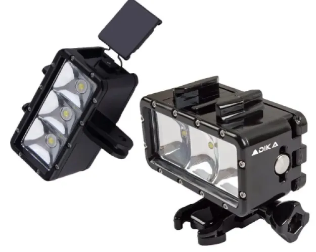 Водоустойчива LED светлина за екшън камери