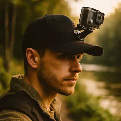 Шапка за GoPro и Insta360 с J-hook адаптер и винт – бейзболна шапка за POV заснемане