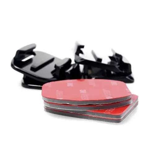 Универсален комплект лепящи основи 3M за GoPro – 4 бр. (плоски/извити) + резервни лепенки