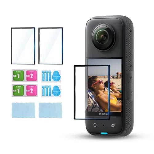 Икономичен комплект от 2 броя защитни стъкла за Insta360 X3
