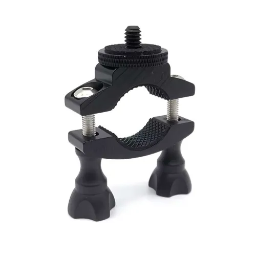 Алуминиева стойка за кормило (скоба) за GoPro/екшън камера и телефон – 1.2–3.1 см