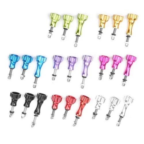 Цветни алуминиеви винтове за екшън камера – 3 в 1 CNC комплект