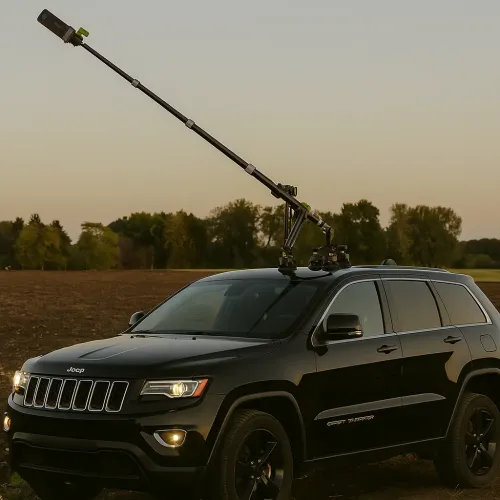 Тройна вакуумна стойка със стик дълъг 1.28м за камери Insta360, GoPro и DJI