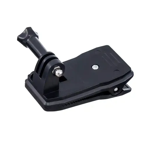 Клип стойка с бързо освобождаване за GoPro – 360° въртене, монтаж за раница или колан