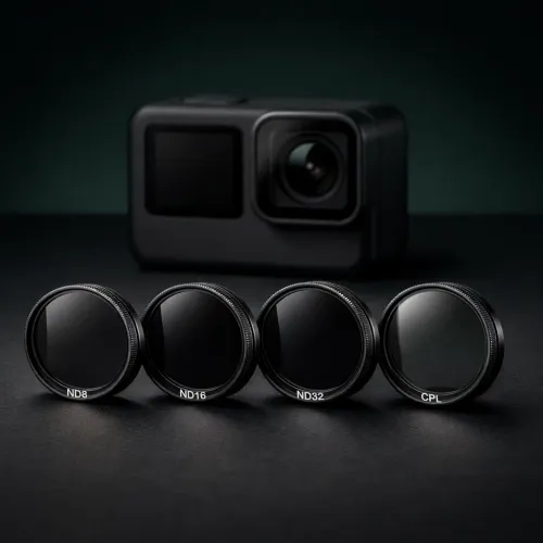 Комплект ND филтри + CPL за GoPro Hero – ND8/ND16/ND32 + CPL (4 филтъра) | За Hero 9/10/11/12 и Hero 13