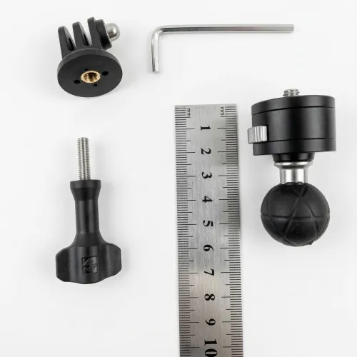 Комплект от части на стойката с ключ за затягане и рулетка.