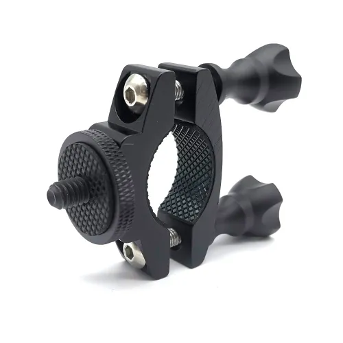 Алуминиева скоба за екшън камера, монтаж за кормило с регулиращ механизъм.