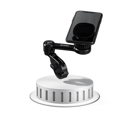 Стабилна стойка за телефон с О-образно захващане.