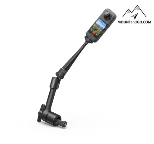 Стойка с камера Insta360, в изправено положение.