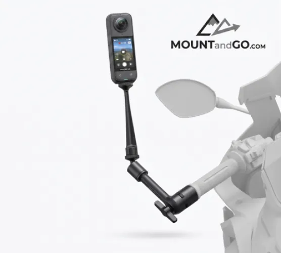 Стойка Insta360, монтирана на мотор.